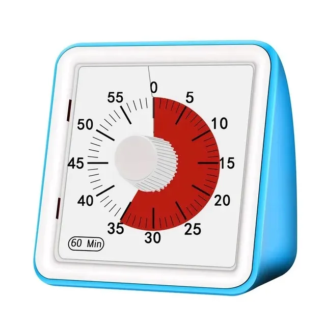 timer-wizualny-analogowy-60-minutowy-cichy-timer-stan-nowy