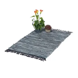 dywan-prostokatny-tkany-60-x-100-cm-szaro-czarny-skorzany