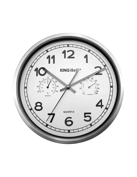 zegar-scienny-30cm-kinghoff-kh-5027-termometr-luma-kolor-srebrny