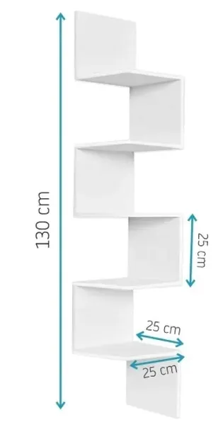 polka-scienna-zig-zag-biala-loft-mdf-130-cm-material-plyta-mdf
