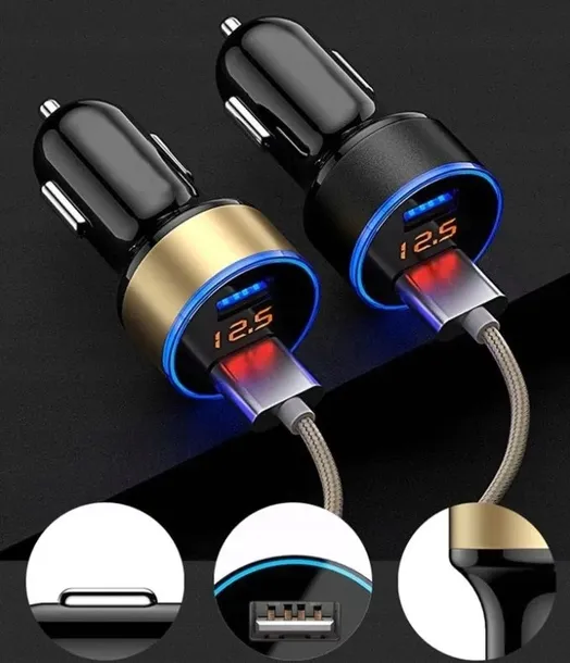 ladowarka-samochodowa-2x-usb-voltomierz-12v-24v-zlacza-microusb-typ-b-usb