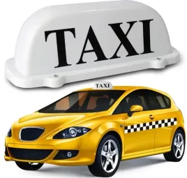 kogut-taxi-lampa-led-bialy-z-napisem-na-magnes-szpakowka-gapa-sygnalizator