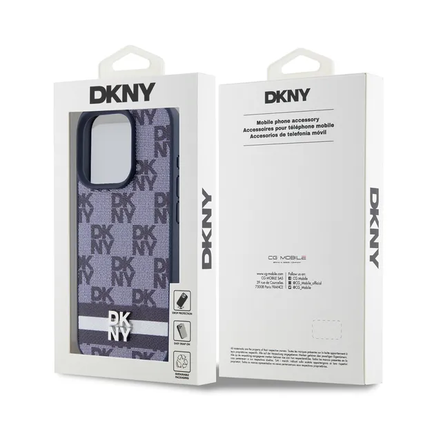 etui-dkny-do-iphone-15-pro-max-niebieskie-pu-leather-checkered-pattern-stri-kolor-niebieski