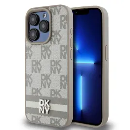 etui-dkny-do-iphone-15-pro-max-pu-leather-checkered-pattern-and-stripe-bez
