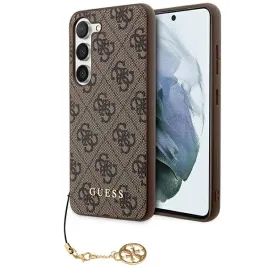 guess-4g-charm-case-for-samsung-galaxy-a35-5g-brazowe