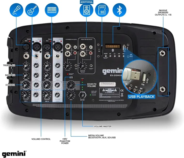 gemini-sound-es-210mxblu-profesjonalny-system-audio-kod-producenta-es-210mxblu