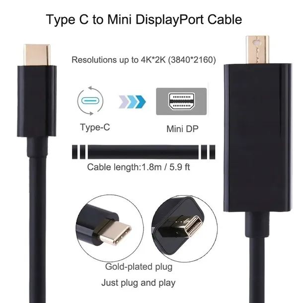 kabel-usb-typ-c-do-mini-dp-displayport-4k-3-1-kod-producenta-akom-usbc-minidp-kabel-18-stan-nowy