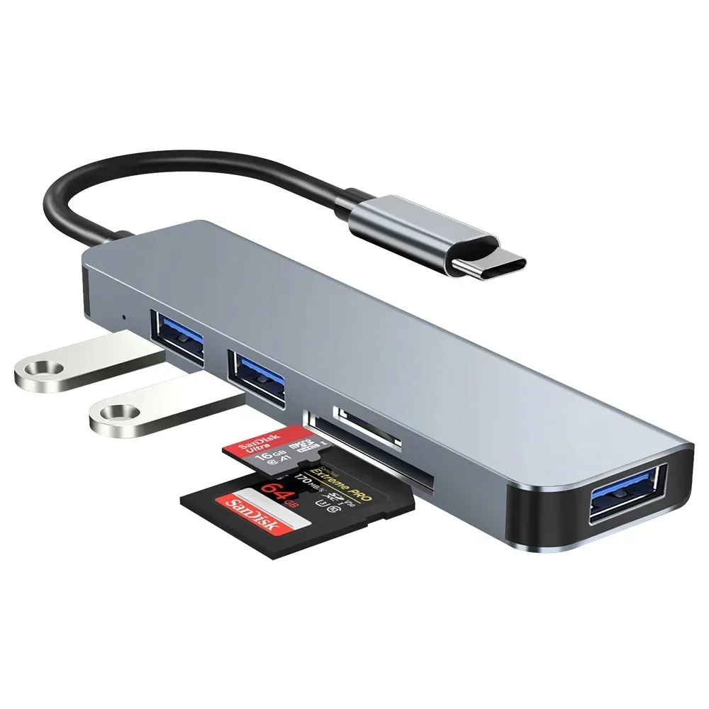 hub-adapter-5w1-usb-c-typ-usb-3-0-czytnik-sd-tf