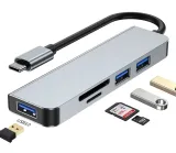 hub-adapter-5w1-usb-c-typ-usb-3-0-czytnik-sd-tf-stan-nowy-liczba-portow-5