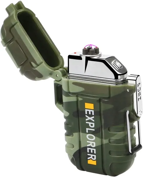 Zapalniczka Plazmowa Wodoodporna USB łukowa Taktyczna Survival