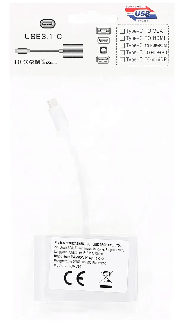 adapter-usb-c-vga-usb-3-0-pd-4k-hub-3w1-macbook-stan-nowy