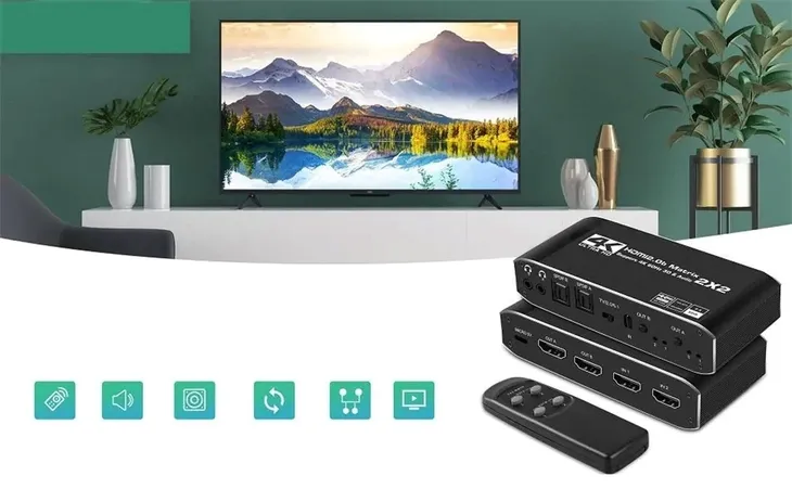 matrix-hdmi-2-0-2x2-switch-splitter-ekstrakt-spdif-kod-producenta-jl-4k0202n