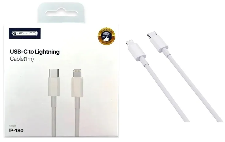 kabel-usb-c-lightning-przewod-fast-charging-iphone-stan-nowy-kolor-bialy