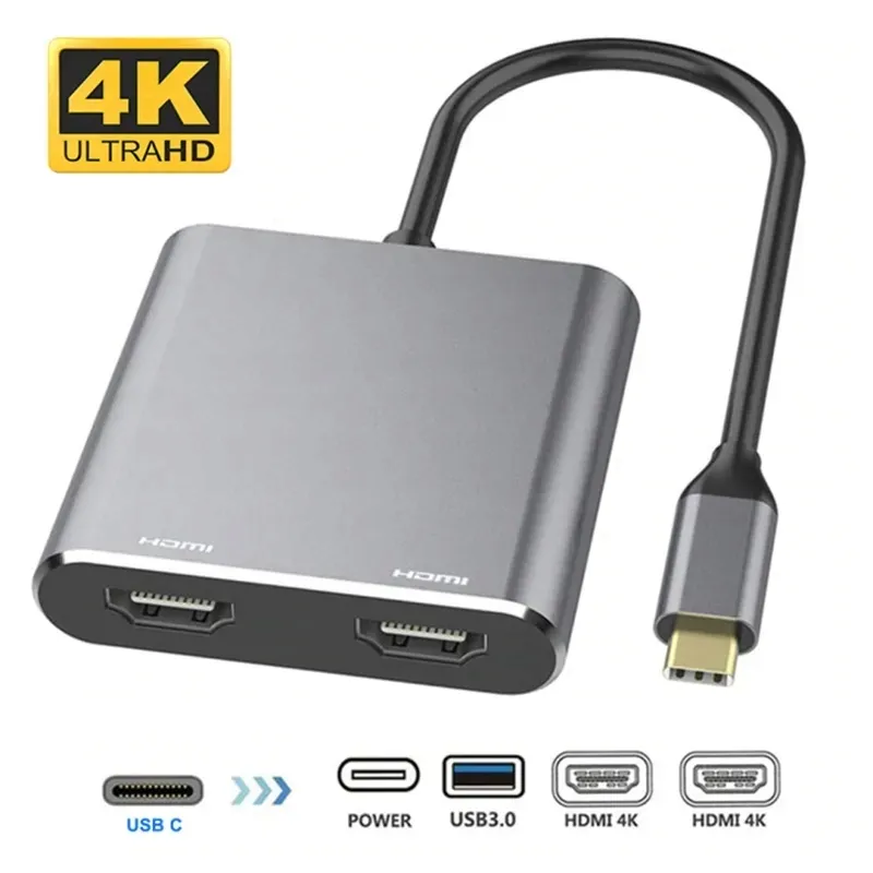 adapter-hub-usb-c-2xhdmi-usb-3-0-pd-splitter-4w1-stan-nowy