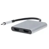 adapter-hub-usb-c-2xhdmi-usb-3-0-pd-splitter-4w1-waga-z-opakowaniem-0-5-kg-stan-nowy