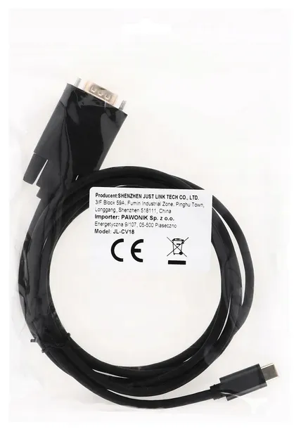 kabel-usb-c-do-vga-18m-adapter-przejsciow-macbook-stan-nowy