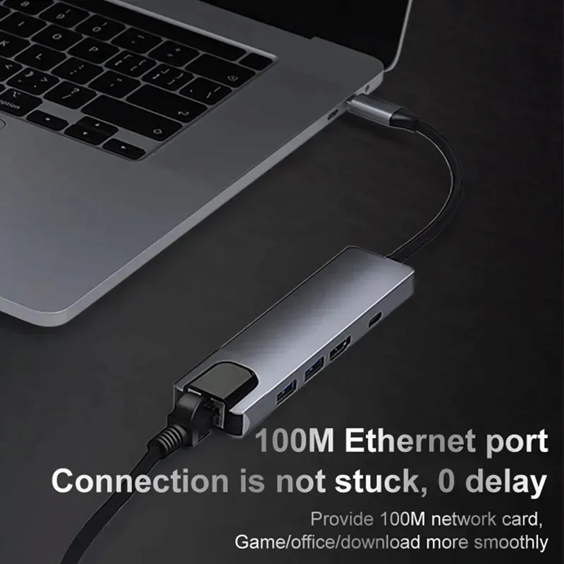 adapter-5w1-usb-c-thunderbolt-3-hdmi-4k-macbook-m1-stan-nowy