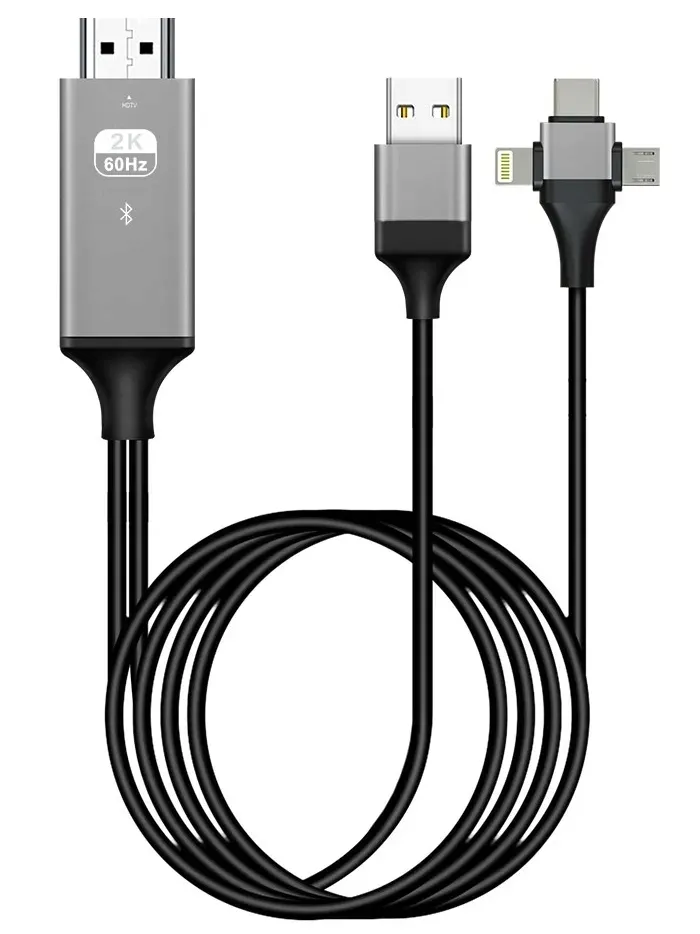 kabel-mirco-usb-c-lightining-hdmi-2m-adapter-mhl-stan-nowy