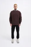 meska-bluza-oversize-basic-z-okraglym-dekoltem-ciemny-brazowy-s-rozmiar-s