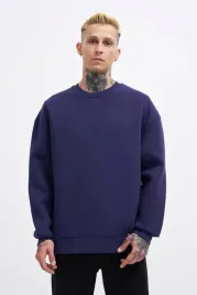 meska-bluza-oversize-basic-z-okraglym-dekoltem-sredni-niebieski-l