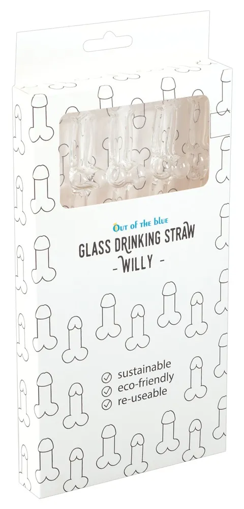glass-drinking-straw-willy-x-4