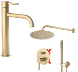 zestaw-prysznic-lungo-gold-mat-bateria-umywalkowa