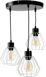 lampa-sufitowa-wiszaca-diament-bialy-3x-e27