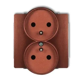 gniazdo-podwojne-z-u-brazowe-9dgpr-2z-deco-karlik