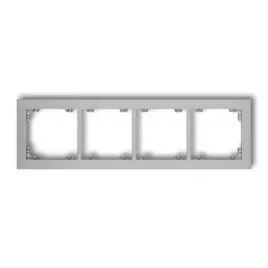 ramka-poczworna-srebrna-7dr-4-deco-karlik