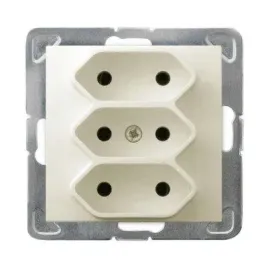 potrojne-gniazdo-ecru-gp-3y-m-27-impresja-ospel