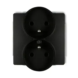 czarny-mat-gniazdo-podwojne-12dgpr-2z-deco-karlik