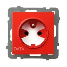 gniazdo-z-uziemieniem-data-kontakt-czerwony-gp-1gzk-m-00-as-ospel