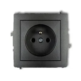 gniazdo-grafit-pojedyncze-z-u-11dgp-1z-deco-karlik