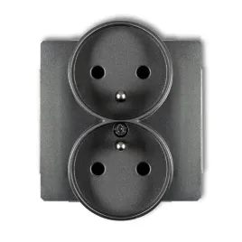 gniazdo-podwojne-z-u-grafit-11dgpr-2z-deco-karlik