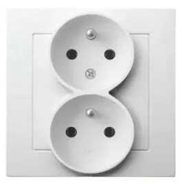 biale-podwojne-gniazdo-gp-2gc-00-as-ospel