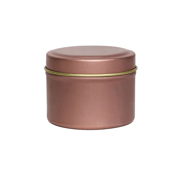 Pojemnik mini puszka do zalewu świec wosku sojowego FROSTED PINK 60 ml