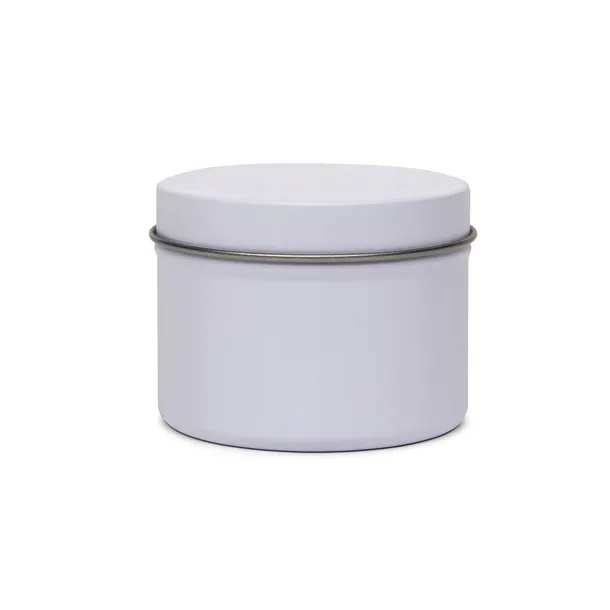 Pojemnik mini puszka ozdobna do zalewu świec wosku sojowego WHITE 60 ml