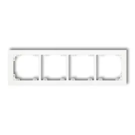 karlik-deco-dr-4-biala-ramka-poczworna-ip20