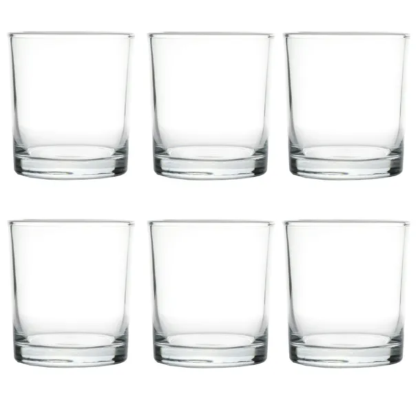 POJEMNIK SZKLANY DO ŚWIEC CLASSIC 190 ML BEZBARWNY PRZEZROCZYSTY 6 szt.