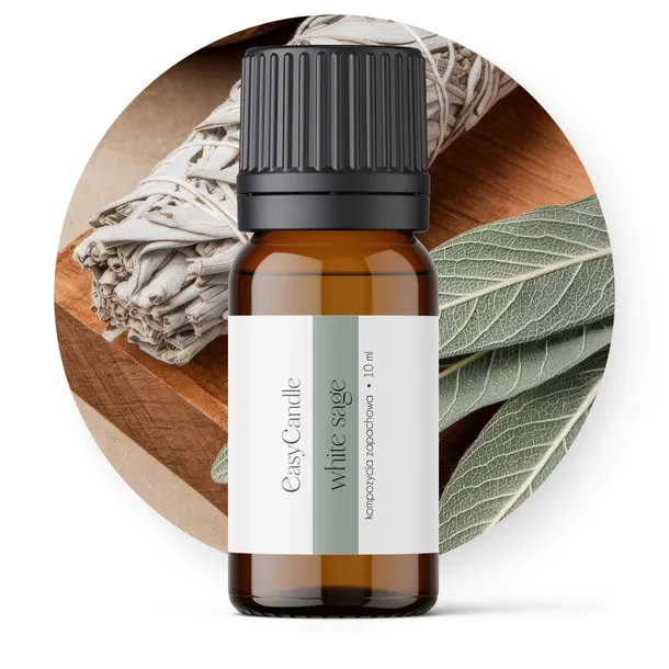 Zapach olejek do świec wosku mydła bazy mydlanej White Sage 10 ml