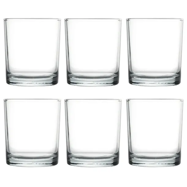 POJEMNIK SZKLANY DO ŚWIEC CLASSIC 230 ML BEZBARWNY PRZEZROCZYSTY 6 szt.