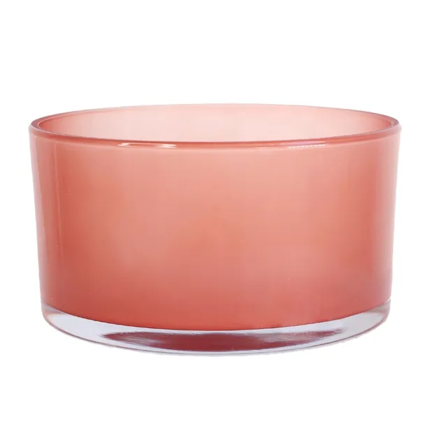 Pojemnik szklany szkło do zalewu świec waza świecznik 700ml Peach Pink