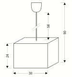 lampa-wiszaca-czerwona-kwadrat-e27-basic-candellux