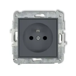 gniazdo-pojedyncze-z-u-grafit-mat-28mgp-1zp-mini-karlik