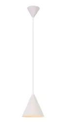 biala-lampa-wiszaca-stozek-e27-40w-voss-ledea
