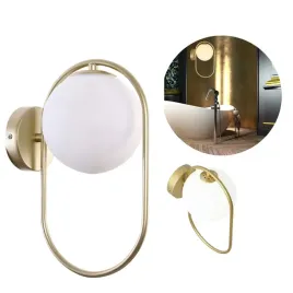 Zdjęcie produktu Kinkiet modna biała kula ring mosiądz Lampa ścienna LOFT CORDEL CANDELLUX