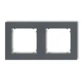 ramka-dwukrotna-grafit-mat-28mr-2-deco-mini-karlik