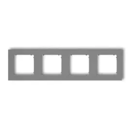 ramka-poczworna-szary-mat-27mr-4-deco-mini-karlik