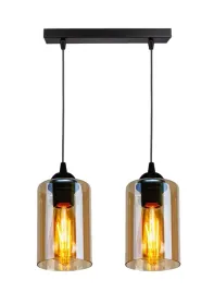 lampa-wiszaca-czarno-brazowa-2xe27-bistro-candelux