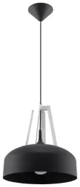 lampa-wiszaca-nad-stol-kuchennny-czarno-biala-sollux